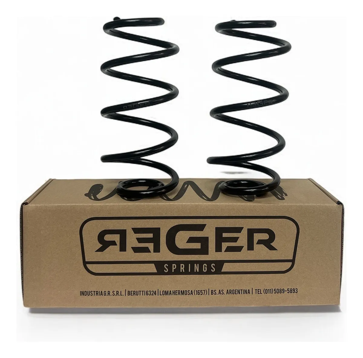 Kit 2 Espirales Reger Traseros Chevrolet Prisma II 1.4 8v LT/LTZ 13 -18 Reforzados